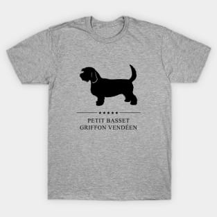 Petit Basset Griffon Vendeen Black Silhouette T-Shirt